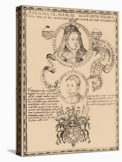 Mary, Queen of Scots (1542-158) and King James VI and I (1566-162), 1889-null-Stretched Canvas