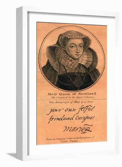 Mary, Queen of Scots, (1542-158)-null-Framed Giclee Print