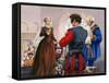 Mary Queen of Scots About to Be Beheaded at Fotheringay Castle-Pat Nicolle-Framed Stretched Canvas