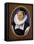 Mary Queen of Scots, from a cigarette card after a miniature by Nicholas Hilliard, 1933-Nicholas Hilliard-Framed Stretched Canvas