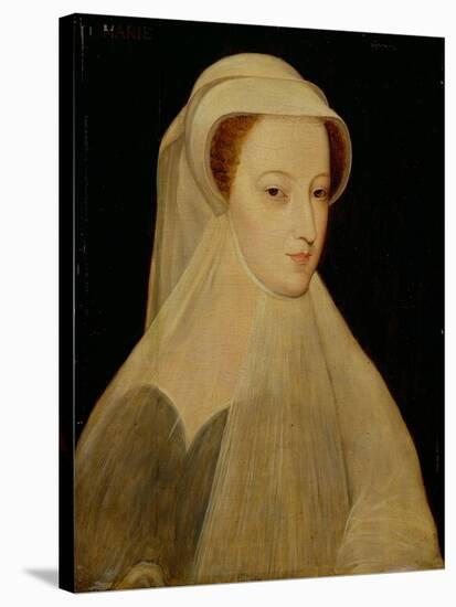 Mary, Queen of Scots in White Mourning-Francois Clouet-Stretched Canvas