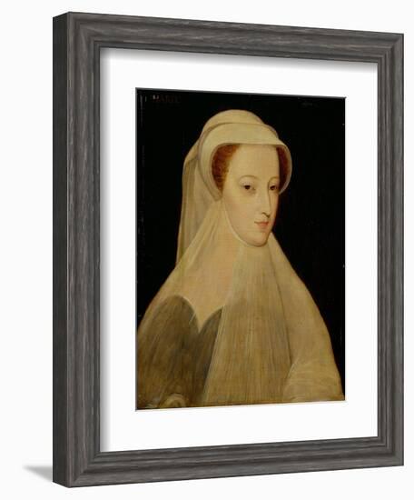 Mary, Queen of Scots in White Mourning-Francois Clouet-Framed Giclee Print