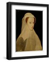 Mary, Queen of Scots in White Mourning-Francois Clouet-Framed Giclee Print