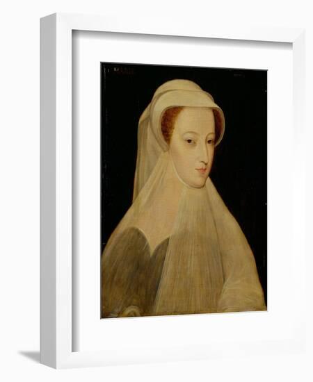 Mary, Queen of Scots in White Mourning-Francois Clouet-Framed Giclee Print