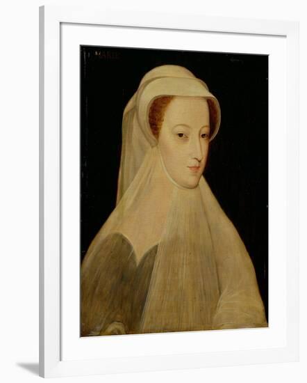 Mary, Queen of Scots in White Mourning-Francois Clouet-Framed Giclee Print