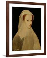 Mary, Queen of Scots in White Mourning-Francois Clouet-Framed Giclee Print