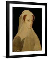 Mary, Queen of Scots in White Mourning-Francois Clouet-Framed Giclee Print