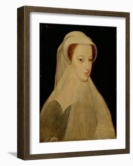 Mary, Queen of Scots in White Mourning-Francois Clouet-Framed Giclee Print