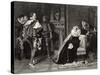 Mary Queen of Scots is Told of Her Imminent Execution-D. Raab-Stretched Canvas