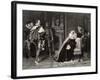 Mary Queen of Scots is Told of Her Imminent Execution-D. Raab-Framed Art Print