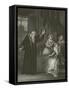 Mary Queen of Scots Reproved by Knox-Robert Smirke-Framed Stretched Canvas