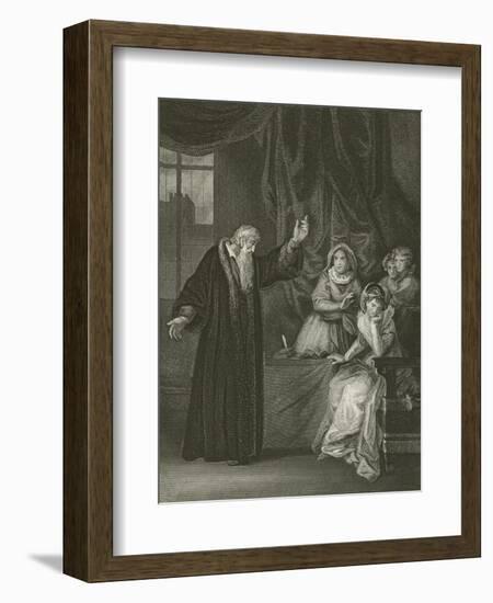 Mary Queen of Scots Reproved by Knox-Robert Smirke-Framed Giclee Print