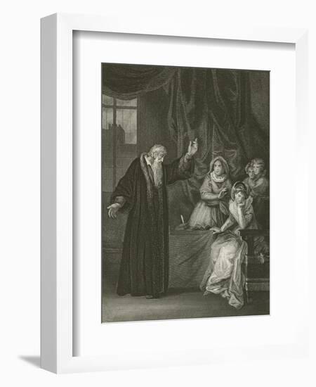 Mary Queen of Scots Reproved by Knox-Robert Smirke-Framed Giclee Print