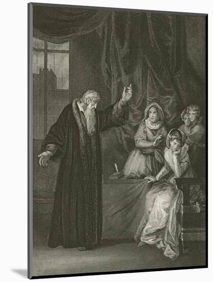Mary Queen of Scots Reproved by Knox-Robert Smirke-Mounted Giclee Print