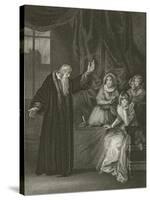 Mary Queen of Scots Reproved by Knox-Robert Smirke-Stretched Canvas