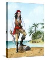 Mary Read, (1690-172), British Pirate's Mate-Karen Humpage-Stretched Canvas