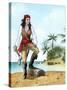 Mary Read, (1690-172), British Pirate's Mate-Karen Humpage-Stretched Canvas