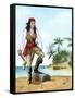 Mary Read, (1690-172), British Pirate's Mate-Karen Humpage-Framed Stretched Canvas