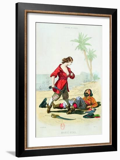 Mary Read from "Histoire Des Pirates" by P. Christian-Alexandre Debelle-Framed Giclee Print