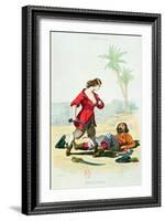 Mary Read from "Histoire Des Pirates" by P. Christian-Alexandre Debelle-Framed Giclee Print