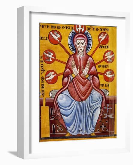 Mary Receiving the Gifts of the Holy Spirit-null-Framed Giclee Print