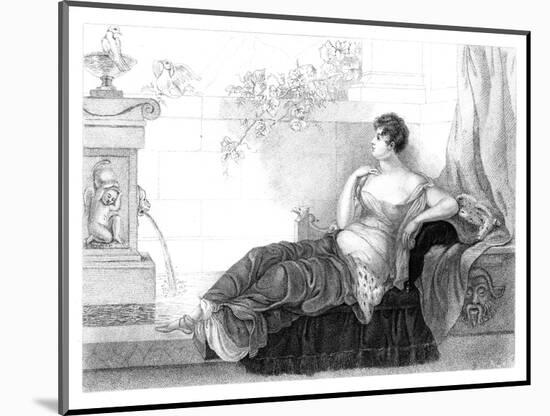 Mary Robinson (1757-180), English Poet and Novelist, 1830-Henry Adlard-Mounted Giclee Print