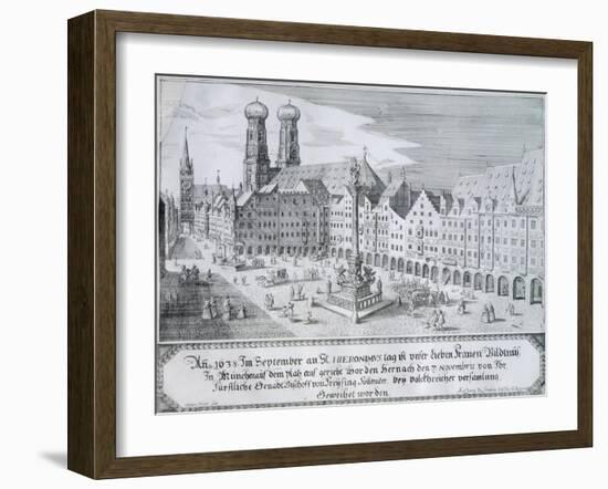 Mary's Column in Market Square in Munich, 1638-Wilhelm Gause-Framed Giclee Print