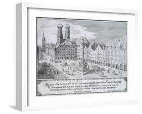 Mary's Column in Market Square in Munich, 1638-Wilhelm Gause-Framed Giclee Print