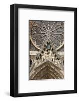 Mary's Coronation, Mary's Gate, Reims Cathedral, Reims, Marne, France-Godong-Framed Photographic Print