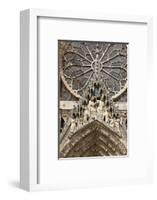 Mary's Coronation, Mary's Gate, Reims Cathedral, Reims, Marne, France-Godong-Framed Photographic Print