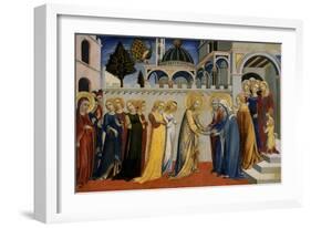 Mary's Homecoming from the Temple, C.1448-51-Sano di Pietro-Framed Giclee Print