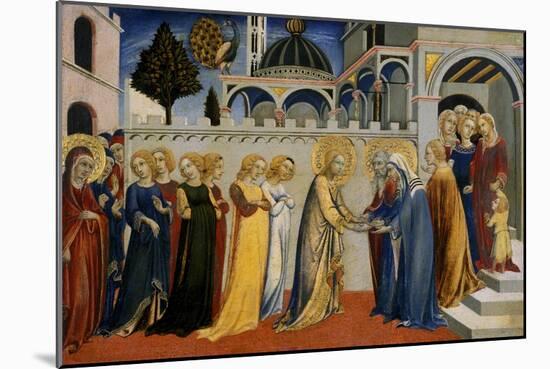 Mary's Homecoming from the Temple, C.1448-51-Sano di Pietro-Mounted Giclee Print
