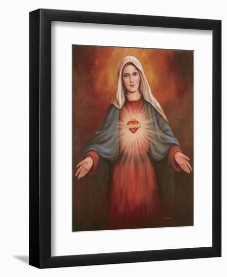 Mary's Immaculate Heart-Unknown Chiu-Framed Art Print