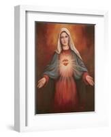 Mary's Immaculate Heart-Unknown Chiu-Framed Art Print