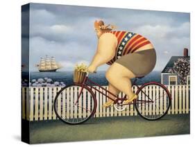 Mary’s New Bike-Lowell Herrero-Stretched Canvas