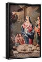 Mary's seven sorrows, Our Lady of Assumption church, Cordon, France-Godong-Framed Photographic Print