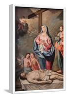 Mary's seven sorrows, Our Lady of Assumption church, Cordon, France-Godong-Framed Photographic Print