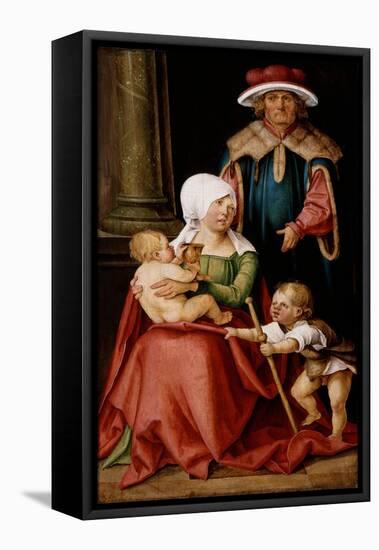 Mary Salome and Zebedee with their Sons James the Greater and John the Evangelist, C.1511-Hans Suess Kulmbach-Framed Stretched Canvas