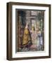 Mary Saying Farewell at the Temple-Bernardino Luini-Framed Giclee Print