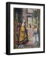 Mary Saying Farewell at the Temple-Bernardino Luini-Framed Giclee Print