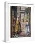 Mary Saying Farewell at the Temple-Bernardino Luini-Framed Giclee Print