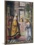 Mary Saying Farewell at the Temple-Bernardino Luini-Mounted Giclee Print