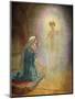 Mary sees the angel Gabriel - Bible-William Brassey Hole-Mounted Giclee Print