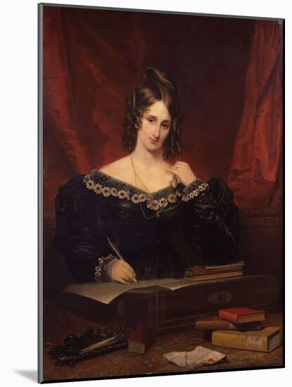 Mary Shelley (1797-1851), 1831 (Oil on Canvas)-Samuel John Stump-Mounted Giclee Print