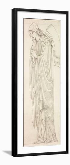 Mary, Sister of Lazarus - Design for Window of St. Ethelreda's Church, Guilsborough, Northamptonshi-Edward Coley Burne-Jones-Framed Giclee Print