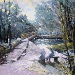 Fishing in Wolfscote dale-Mary Smith-Giclee Print