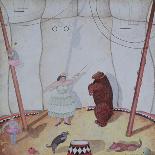 Lady with Dancing Bear, 1980-Mary Stuart-Giclee Print