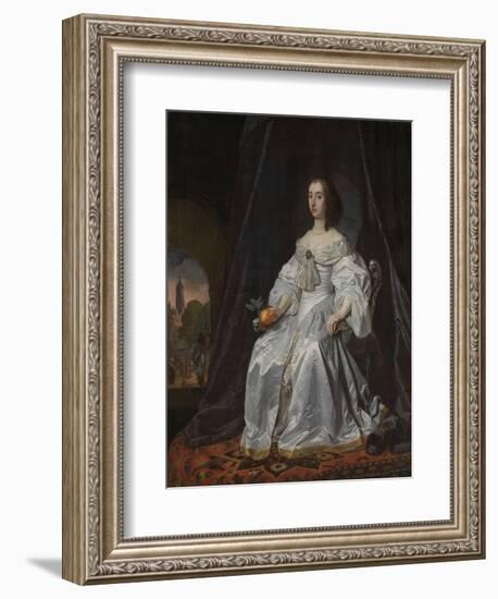 Mary Stuart, Princess of Orange, as Widow of William II, 1652-Bartolomeus Van Der Helst-Framed Giclee Print