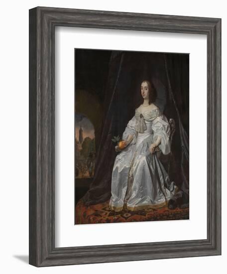 Mary Stuart, Princess of Orange, as Widow of William II, 1652-Bartolomeus Van Der Helst-Framed Giclee Print
