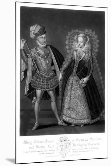 Mary Stuart, Queen of France and Scotland, and Henry Lord Darnley, Her Husband-Robert Dunkarton-Mounted Giclee Print